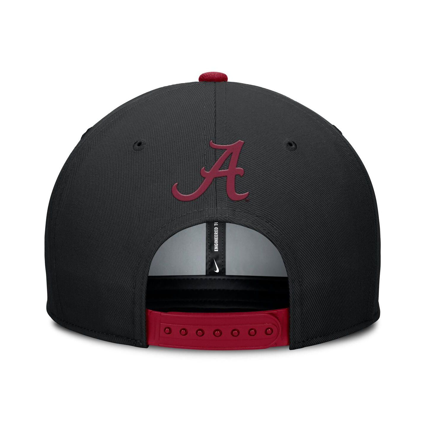 Мужская кепка Nike Black/Crimson Alabama Crimson Tide 2025 Sideline Campus Pro Local Snapback Hat — фото 4