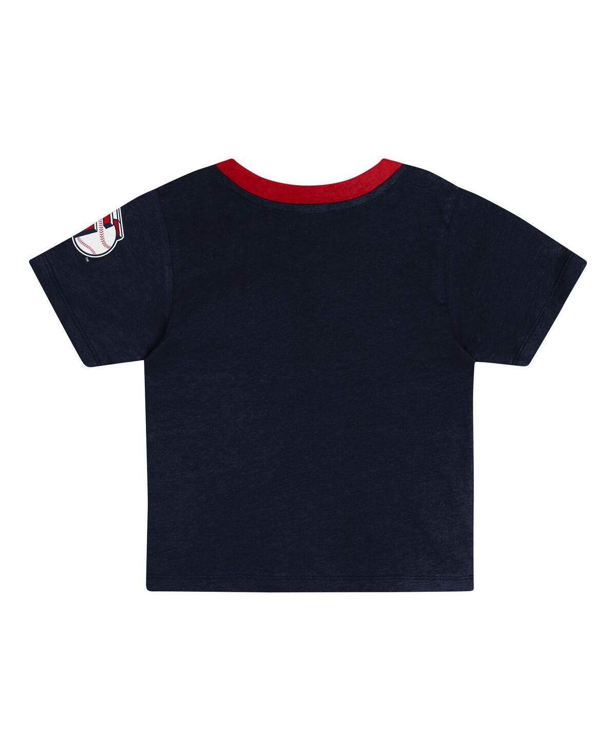Outerstuff Toddler 2-piece Navy Cleveland Guardians Bonus Ball T-shirt And Shorts Set In Blue