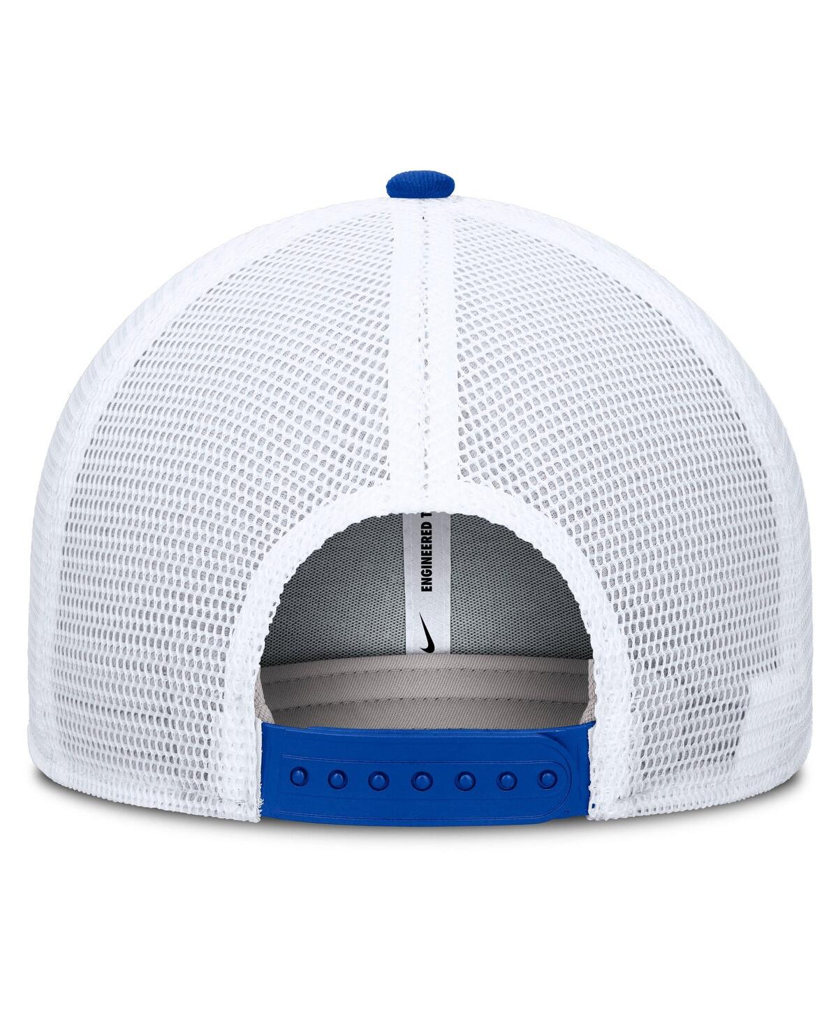 Nike Men's Royal/white Duke Blue Devils Rise Primetime Performance Trucker Adjustable Hat In Multi