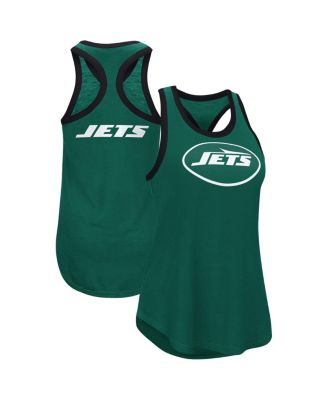 G-III 4Her by Carl Banks - Women's Green New York Jets Tater Racerback Tank Top