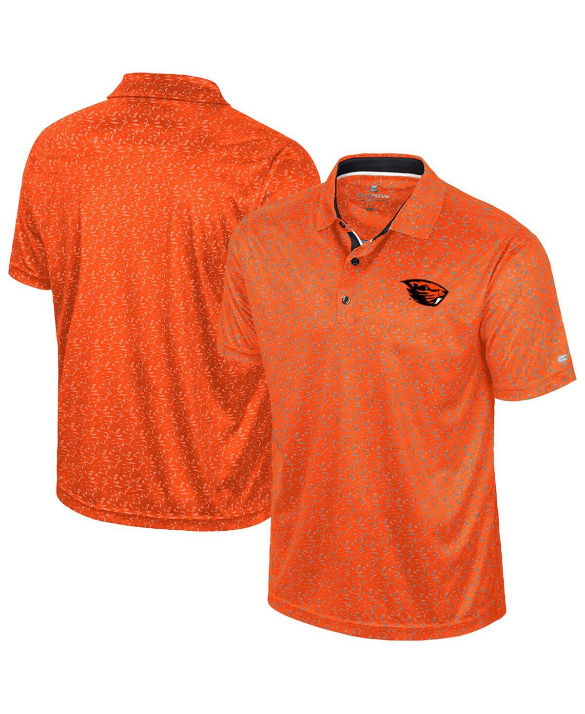 Men's Orange Oregon State Beavers Sublimated Golf Polo Shirt - Orange