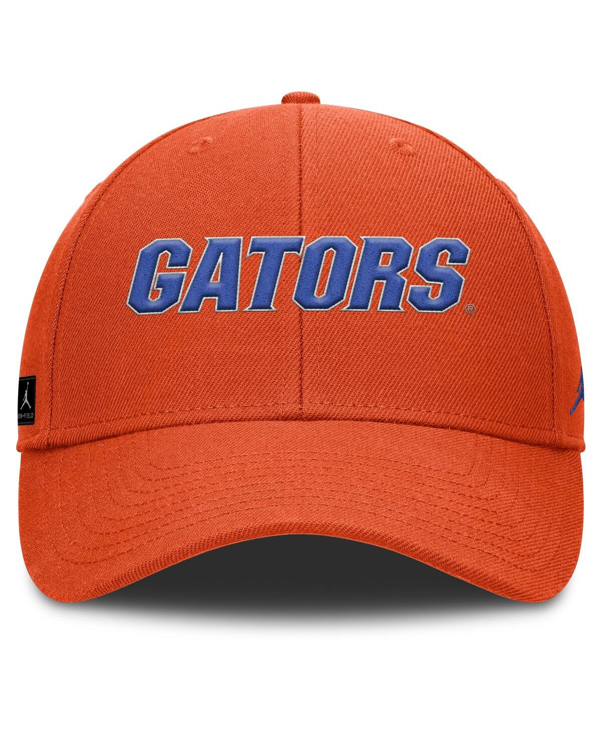 Jordan Men's Orange Florida Gators 2025 On-field Rise Performance Adjustable Hat In Orange