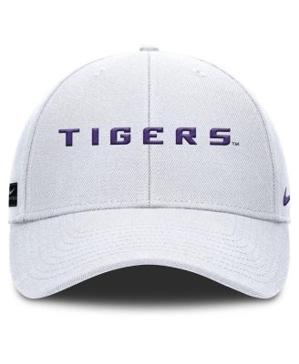 Men's White LSU Tigers 2025 On-Field Rise Performance Adjustable Hat