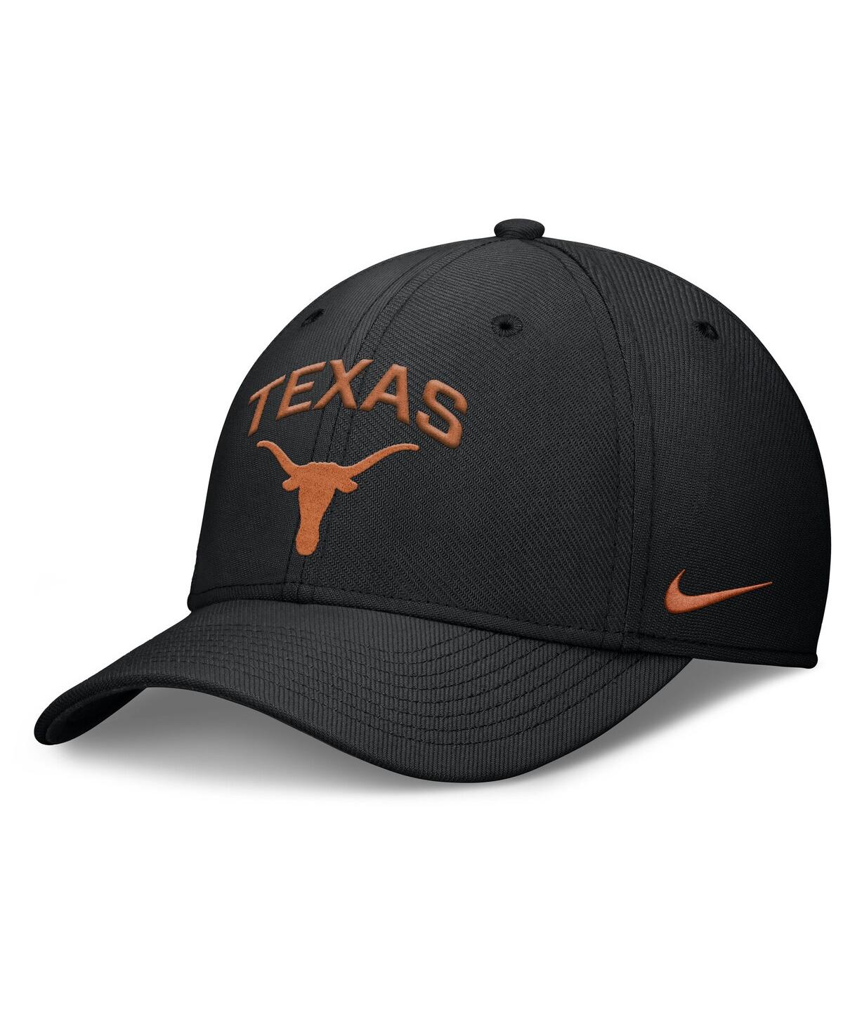 Men's Black Texas Longhorns 2025 On-Field Rise Performance Flex Hat - Black