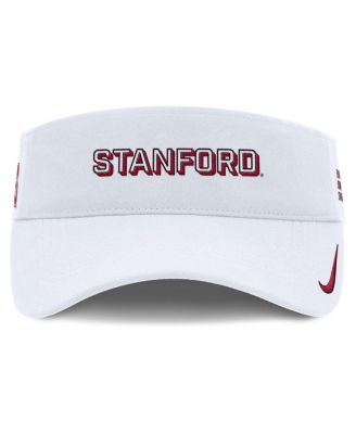 Men's White Stanford Cardinal 2025 On-Field Gameday Performance Ace Adjustable Visor Hat