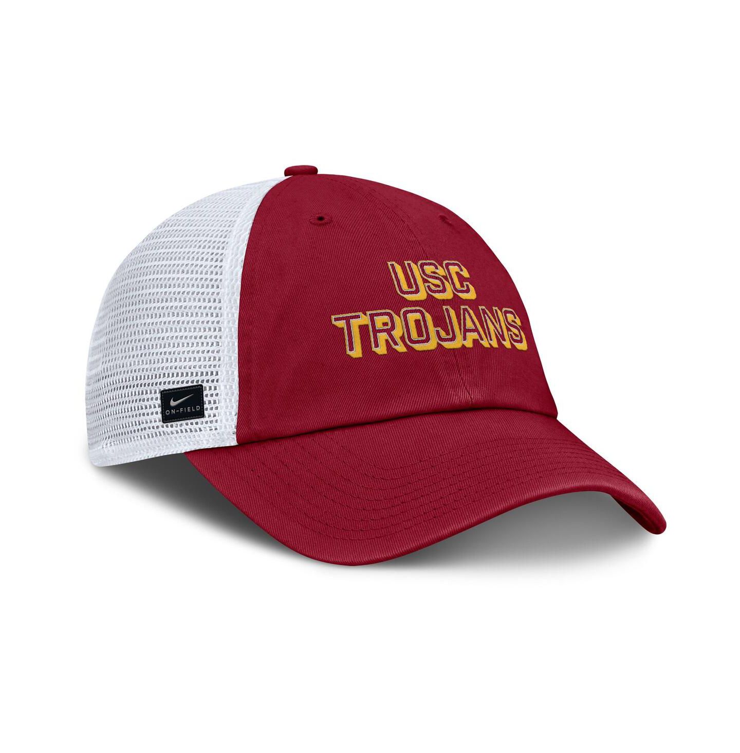 Мужская кепка Nike Cardinal USC Trojans 2025 Gameday On-Field Club Adjustable Trucker Hat — фото 3