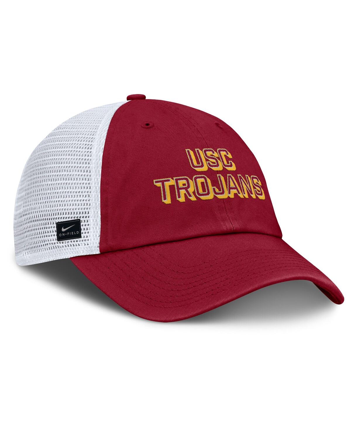 Nike Men's Cardinal Usc Trojans 2025 Gameday On-field Club Adjustable Trucker Hat In Red