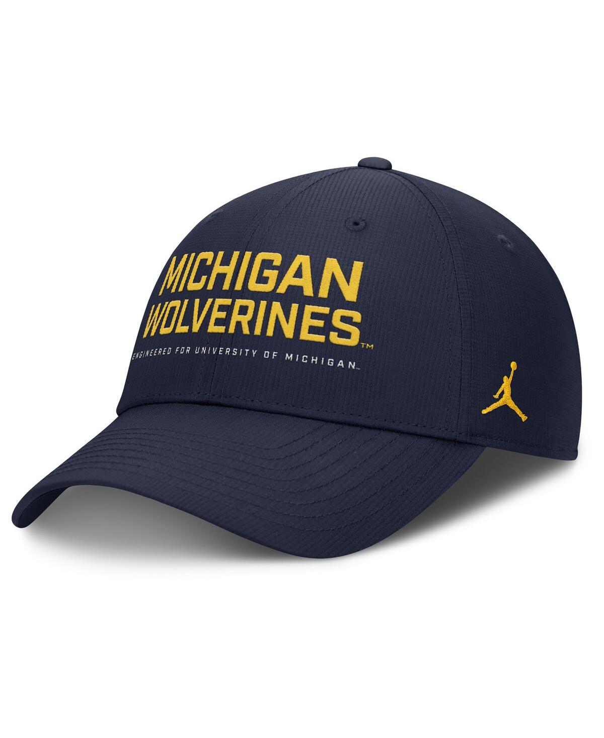Jordan Men's Navy Michigan Wolverines 2025 On-field Gameday Club Adjustable Hat In Blue