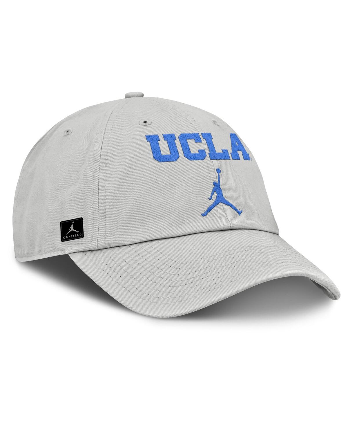 Jordan Men's Gray Ucla Bruins 2025 On-field Gameday Club Adjustable Hat In Gray