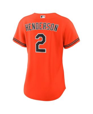 Women's Gunnar Henderson Orange Baltimore Orioles Alternate 2 Replica Jersey