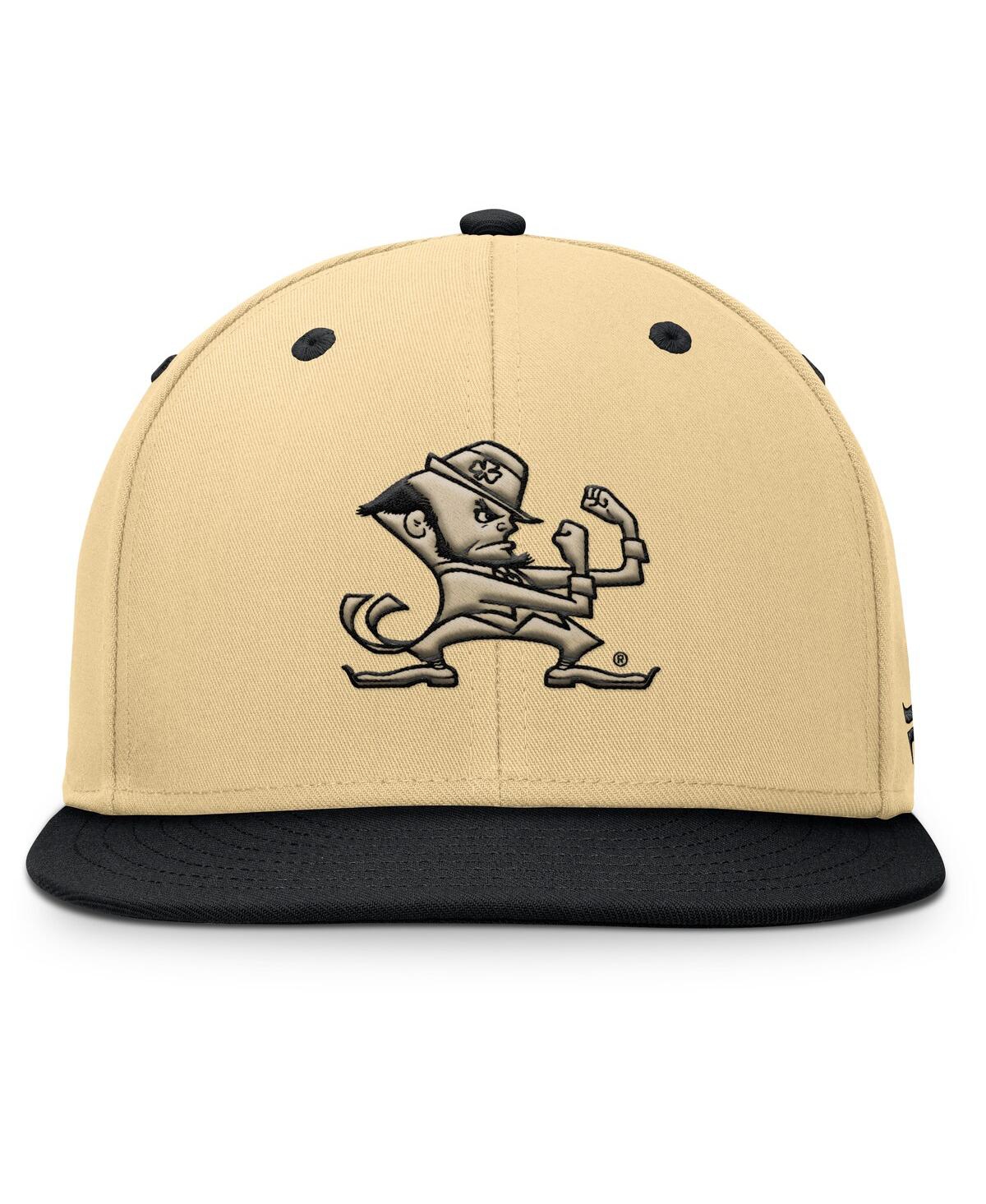 Fanatics Men's Gold/black Notre Dame Fighting Irish Balance Fitted Hat In Multi