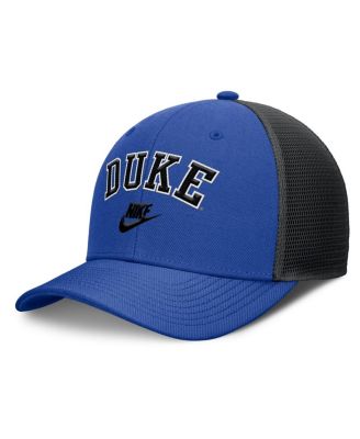 Nike - Men's Royal/Black Duke Blue Devils Legacy Arch Rise Performance Trucker Adjustable Hat