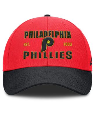 Men's Crimson/Black Philadelphia Phillies Neon 90s Rise Adjustable Hat