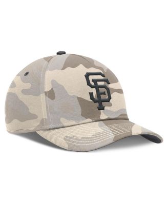 Men's Natural San Francisco Giants Camo Pack Rise Adjustable Hat