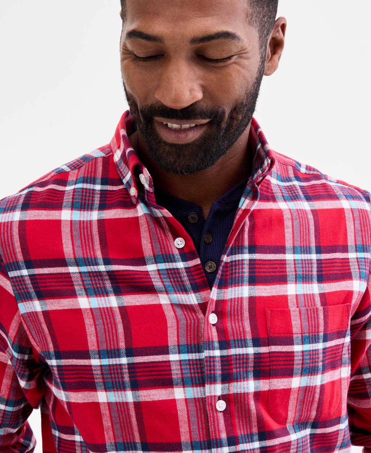 Club Room Men's Plaid Button-down Flannel Shirt, Macy's Exclusive In Multi