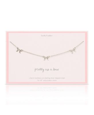 Beautiful Bows - 3 Bow Necklace - Silver