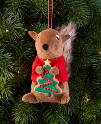 Tiny Tidings Fabric Chipmunk Ornament, Macy's Exclusive