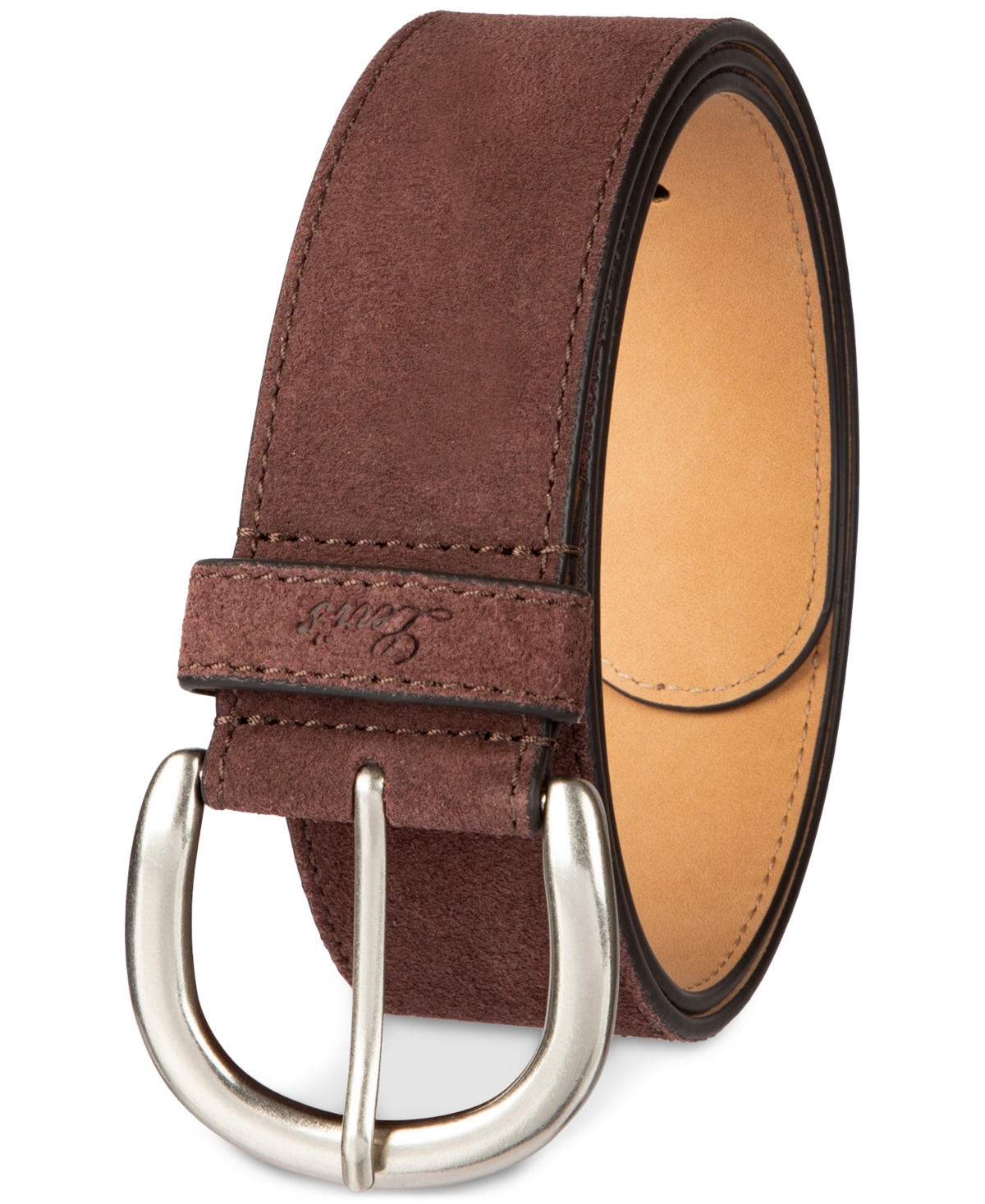 Levi's Stitched Edge Casual Belt In Brown