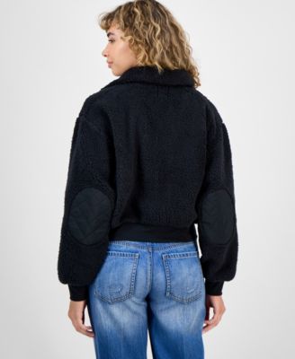 Juniors' Full-Zip Teddy Fleece Jacket