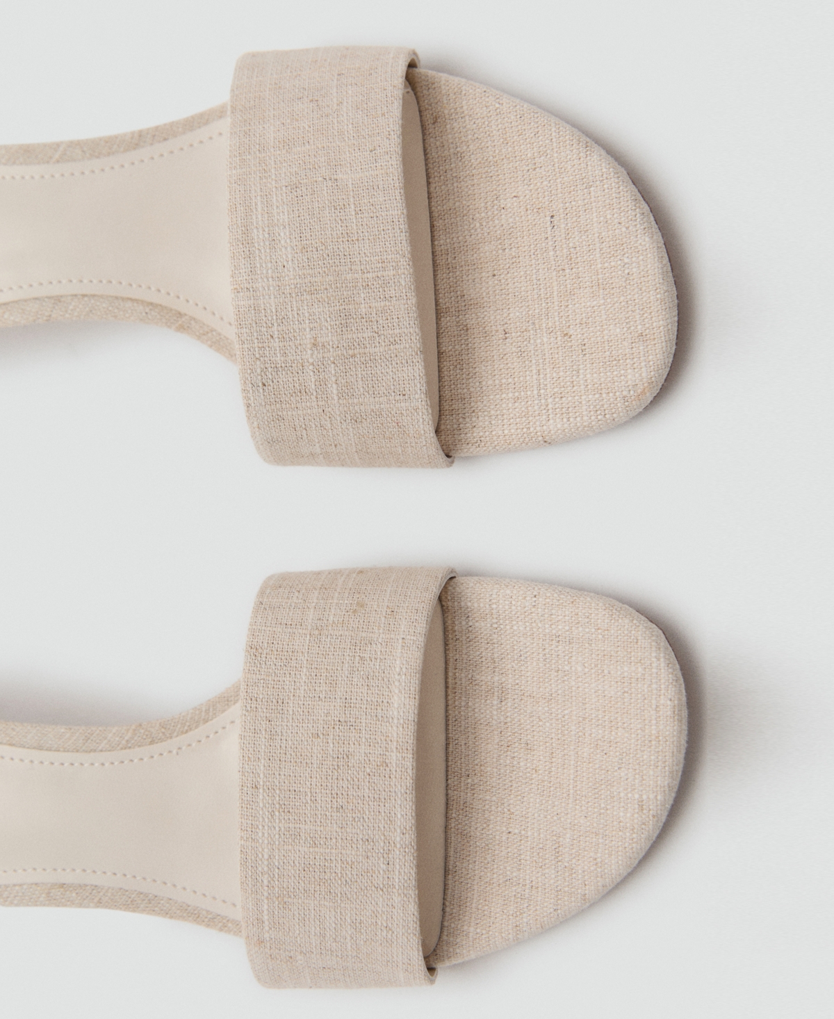 Mango Women's Kitten Heel Sandals In Sand