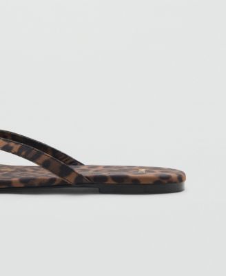 Women's Leopard Print Strap Sandals