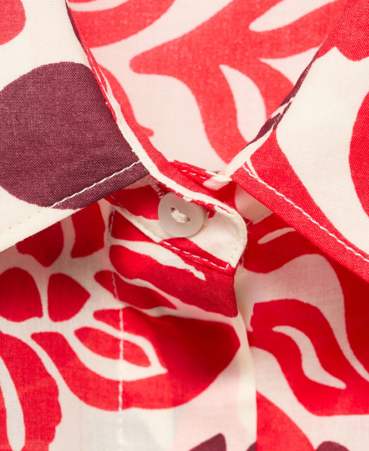 Женская рубашка Mango Printed Cotton, цвет: Молочный белый — фото 5