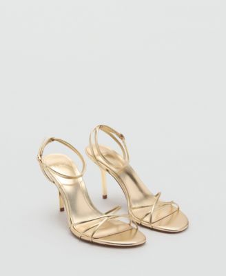 Women's Crossed Strap Heeled Sandals