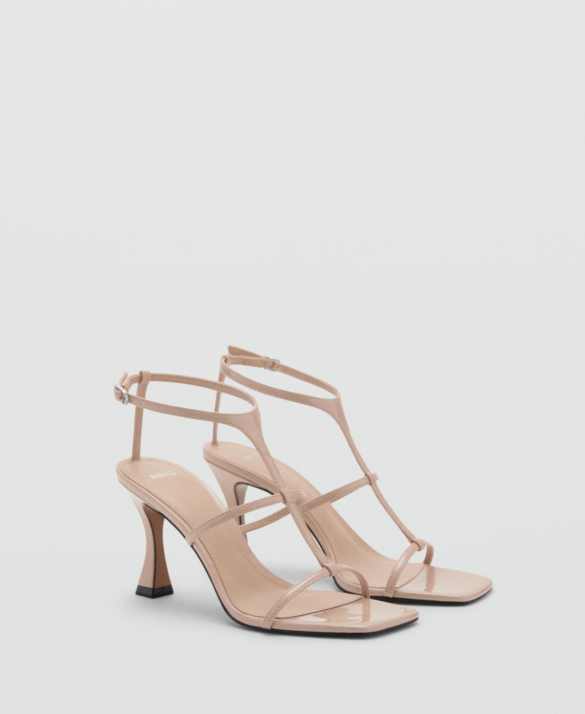 Women's Heel Strips Sandals - Nude