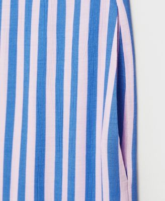 Women's Stripe-Print Straight Pants