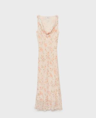 Women's Draped Floral Dress