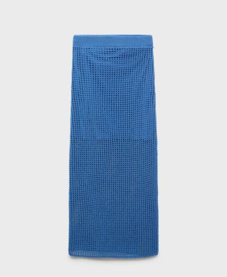 MANGO - Women's Crochet Long Skirt