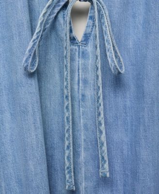 Women's Strappy Denim Dress