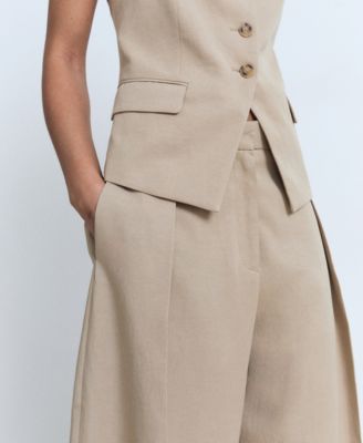 Women's Linen-Blend Balloon Pants