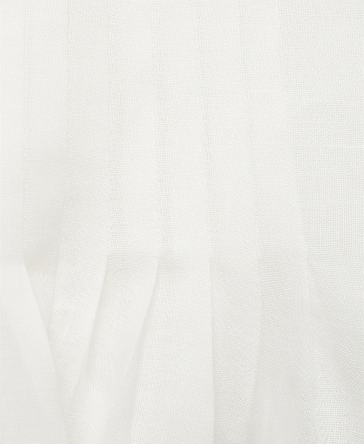 Mango Pleated Ramie Midi Skirt In White