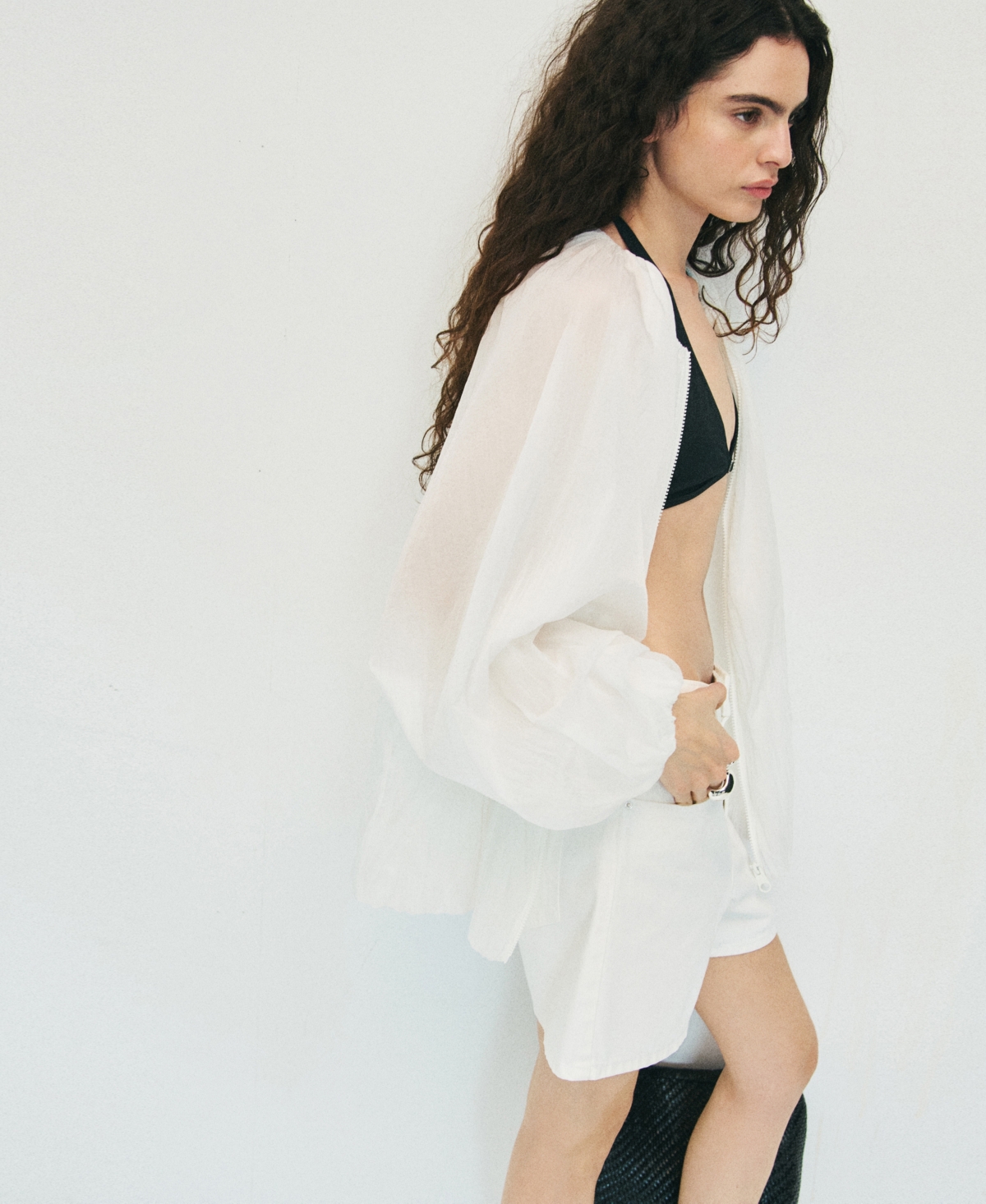 Mango Women's High-rise Denim Shorts In White