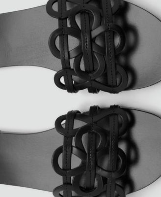 Women's Intertwined Strap Leather Sandals