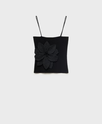 MANGO - Women's Maxi Flower Detail Bandeau Top