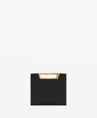 MANGO - Women's Metal Handle Handbag