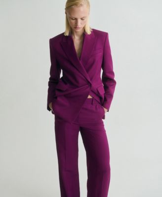 Women's Straight-Fit Suit Pants
