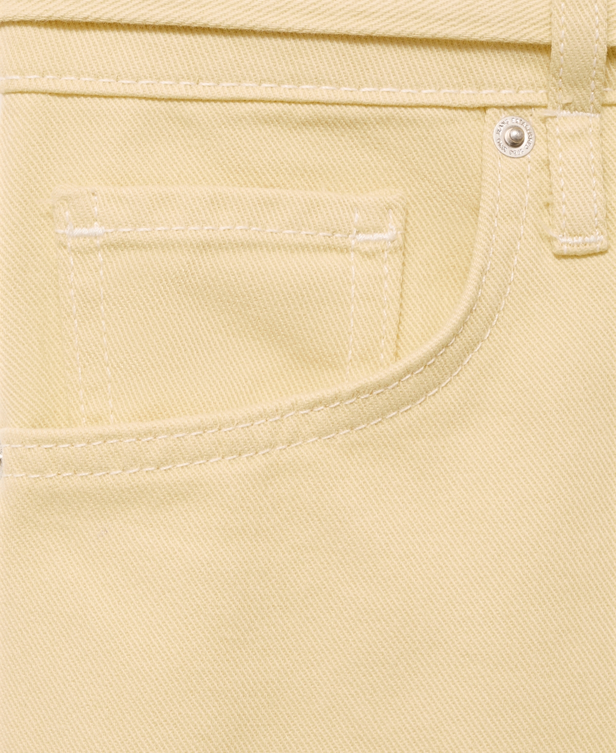 Mango Women's Low-rise Wide Leg Jeans In White