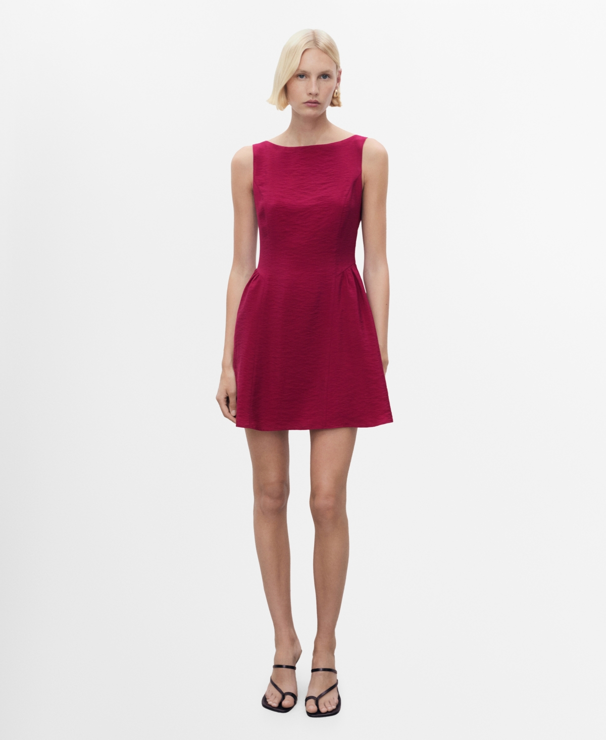 Mango Women's Short Flared Dress In Red