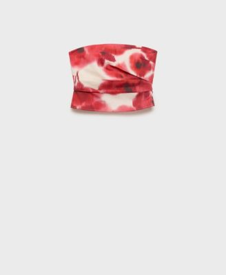 Women's Floral Bandeau Top
