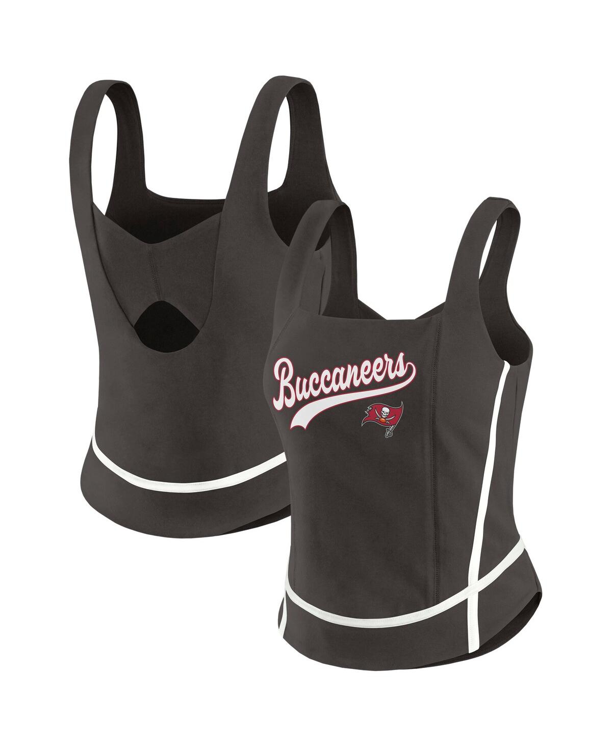 Women's Pewter Tampa Bay Buccaneers Square Neck Tank Top - Pewter