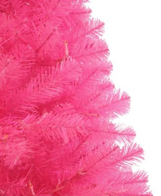 Puleo 7.5 ft. Pre-Lit Mixed Hardneedle Artificial Christmas Tree