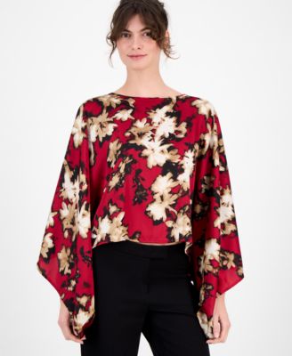 Anne Klein - Women's Boat-Neck Dolman-Sleeve Top