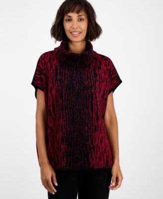 Anne Klein - Women's Cowl-Neck Dolman-Sleeve Sweater