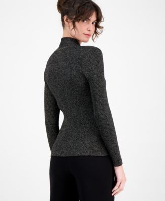 Women's Ribbed Scarf Sweater