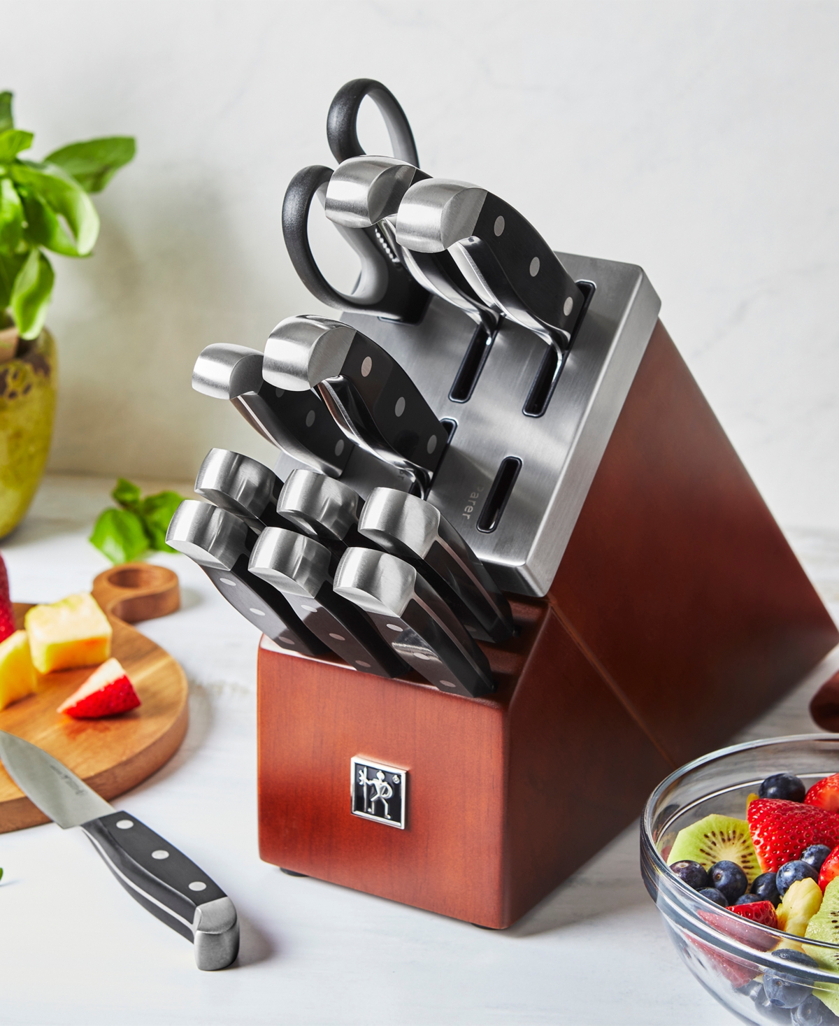Henckels Stainless Steel 13-pc. Self Sharpening Knife Block Set