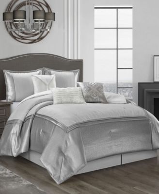 Lucille Solid Color 7-Pc. Comforter Set, California King