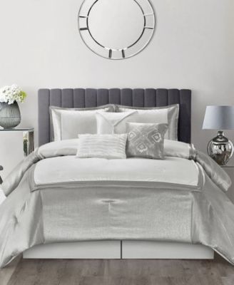 Lucille Solid Color 7-Pc. Comforter Set, California King